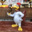 画像1: 80s Vintage WB Foghorn Leghorn & Henry Hawk PVC Figure (B833)  (1)