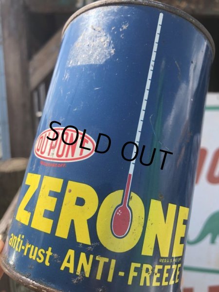 画像5: Vintage DUPONT ZERONE ANTI-FREEZE Quart Oil can (B841) (5)