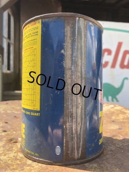 画像4: Vintage DUPONT ZERONE ANTI-FREEZE Quart Oil can (B841) (4)