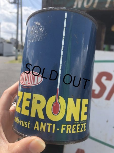 画像8: Vintage DUPONT ZERONE ANTI-FREEZE Quart Oil can (B841) (8)