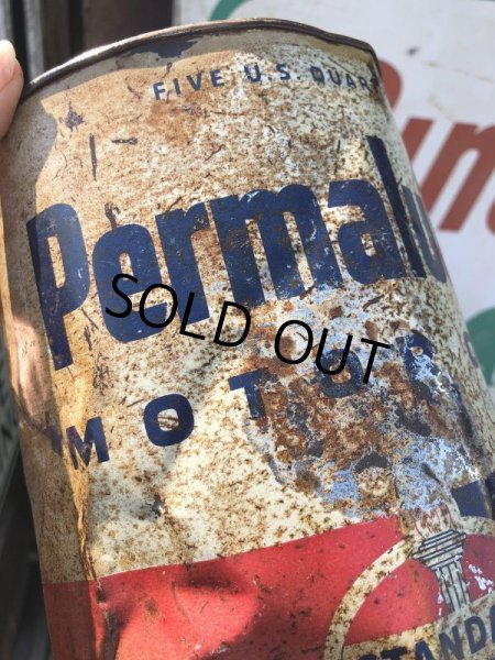 画像8: Vintage Standard Permalube Motor Oil Can (B838)  (8)