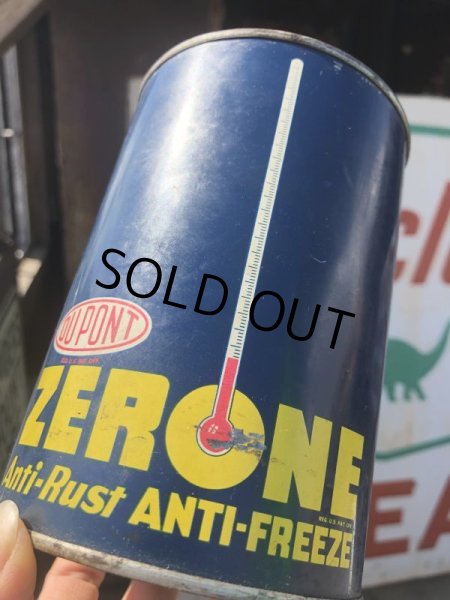 画像7: Vintage DUPONT ZERONE ANTI-FREEZE Quart Oil can (B840) (7)