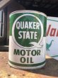 画像1: Vintage QUAKER STATE Motor Oil 1GAL Can (B844) (1)