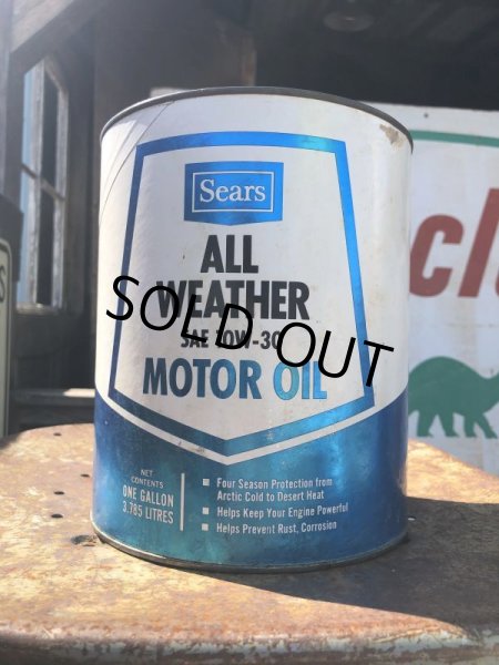 画像1: Vintage Sears Motor Oil can (B849) (1)