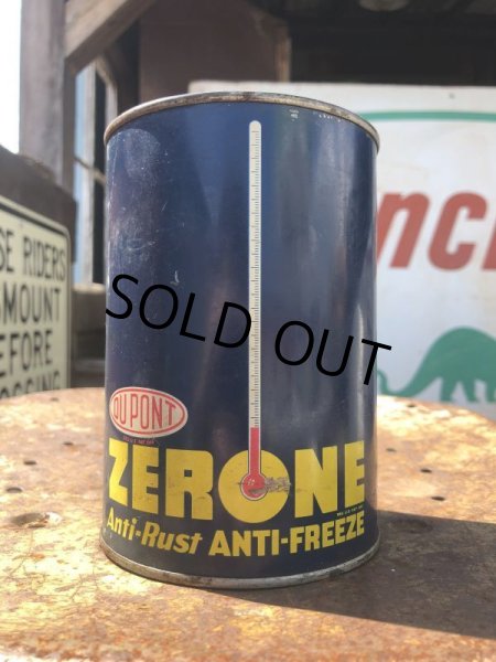 画像1: Vintage DUPONT ZERONE ANTI-FREEZE Quart Oil can (B840) (1)