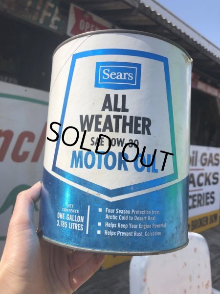 画像7: Vintage Sears Motor Oil can (B849) (7)