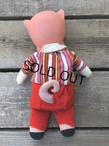 画像4: 60s Vintage Mattel Pull String Talking Porky Pig (B854) (4)