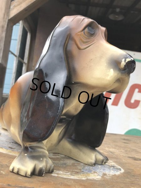 画像3: 60s Vintage FLYING A Gasoline Axelrod Basset Hound Dog Bank (B855) (3)