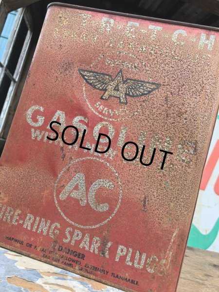 画像10: Vintage Flaying A Service Gasoline 2GAL Can (B856) (10)