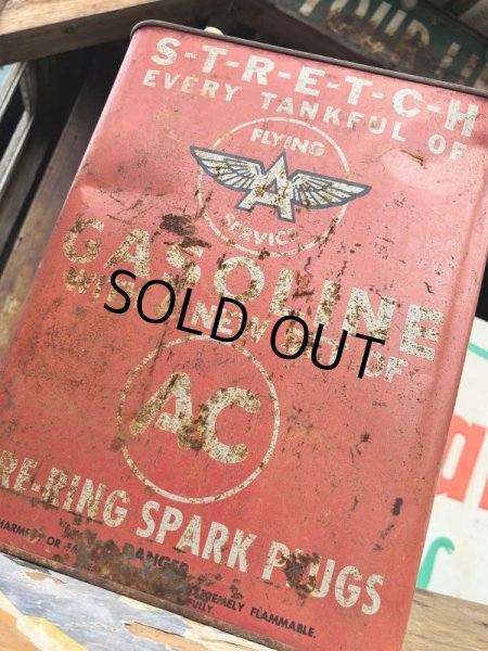 画像11: Vintage Flaying A Service Gasoline 2GAL Can (B856) (11)