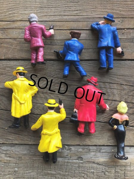 画像2: Vintage Dick Tracy PVC Figures Complete set (B897) (2)