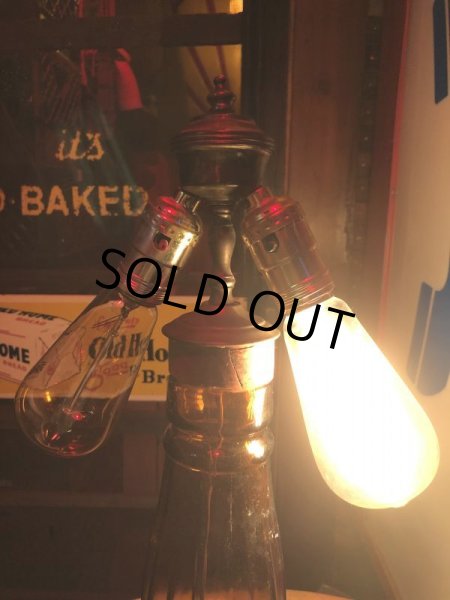 画像4: Vintage OLD CROW Whiskey Advertising Huge Glass Bottle Lamp 80cm Hard to Find! (B898) (4)