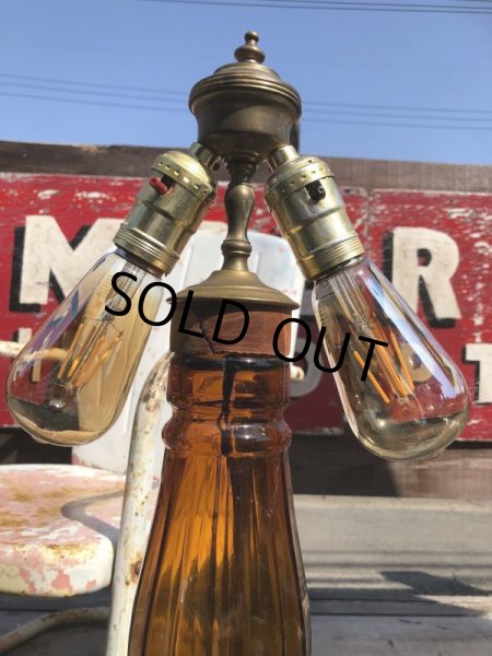 画像17: Vintage OLD CROW Whiskey Advertising Huge Glass Bottle Lamp 80cm Hard to Find! (B898) (17)