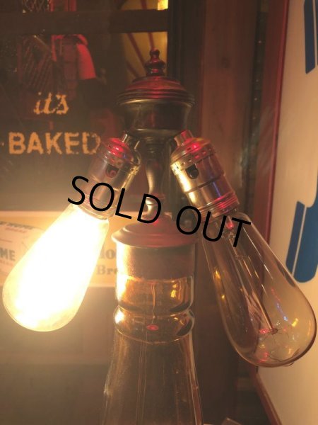 画像3: Vintage OLD CROW Whiskey Advertising Huge Glass Bottle Lamp 80cm Hard to Find! (B898) (3)