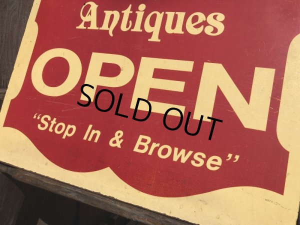 画像6: Vintage Antique Store Open Closed Original Sign (B899) (6)