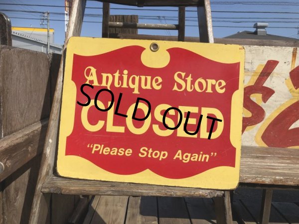 画像2: Vintage Antique Store Open Closed Original Sign (B899) (2)