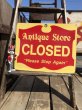 画像11: Vintage Antique Store Open Closed Original Sign (B899) (11)