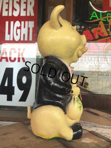 画像4: Vintage Chalkware Carnival Prize Piggy Pig Bank (B900) (4)