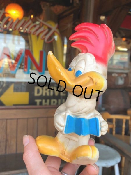 画像1: 50s Vintage Walter Lantz Woody Woodpecker Rubber Doll (B901) (1)