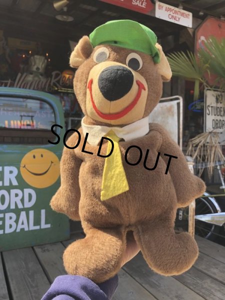 画像1: Vintage Knickerbocker Yogi Bear Plush Doll (B909) (1)