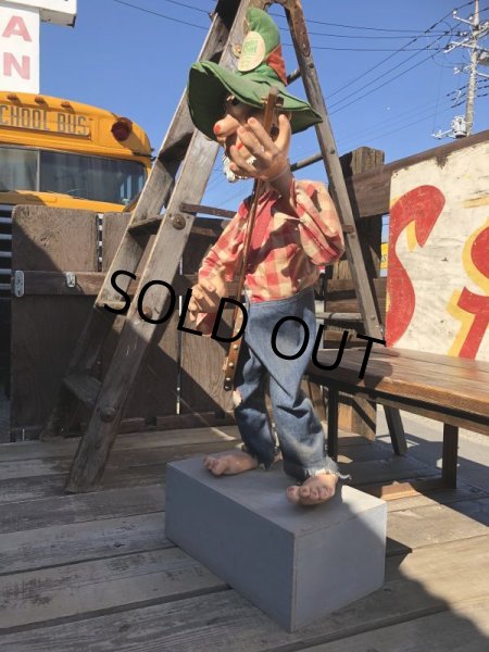 画像3: 60s Vintage Mountain Dew Willy the Hillbilly Store Display Statue (B910) (3)