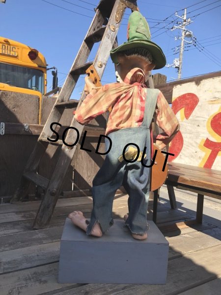 画像2: 60s Vintage Mountain Dew Willy the Hillbilly Store Display Statue (B910) (2)