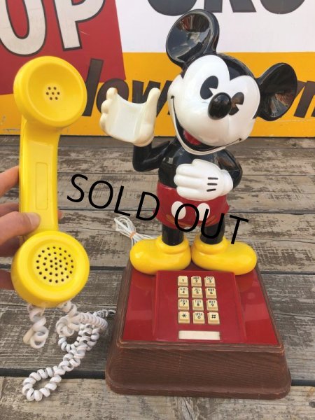 画像2: 70s Vintage Telephone Mickey Mouse (B914) (2)