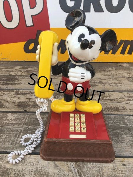 画像1: 70s Vintage Telephone Mickey Mouse (B914) (1)