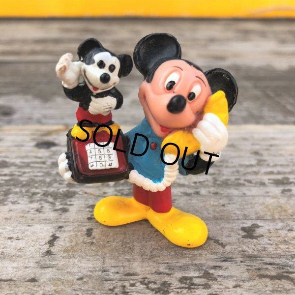 画像5: Vintage Disney Mickey Mouse PVC / Telephone (B915) (5)