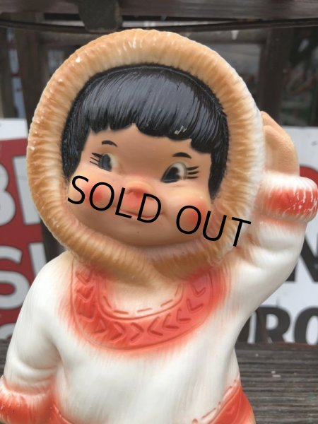 画像9: 60s Vintage Kimmie Eskimo Plastic Coin Bank (B916) (9)