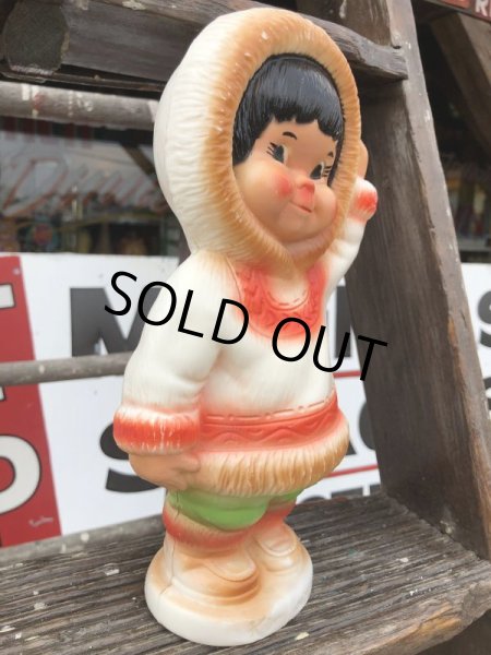 画像2: 60s Vintage Kimmie Eskimo Plastic Coin Bank (B916) (2)