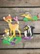 画像7: Vintage Dolly Toy Pin Ups Wall Decor Bambi Set (B921) (7)