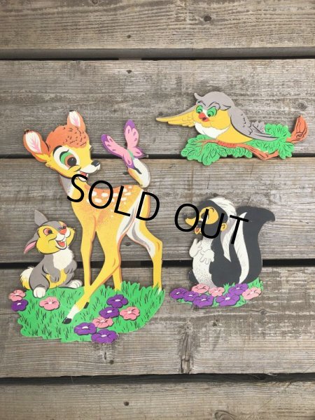画像7: Vintage Dolly Toy Pin Ups Wall Decor Bambi Set (B921) (7)