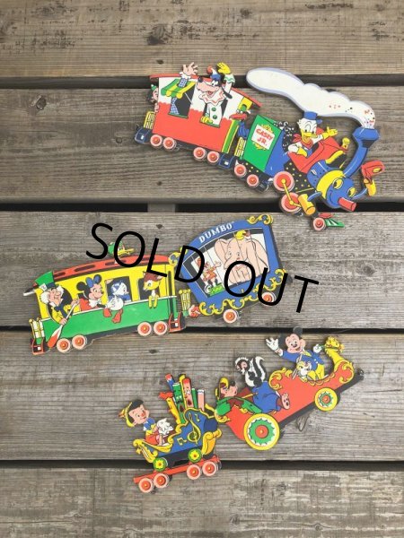 画像6: Vintage Dolly Toy Pin Ups Wall Decor Casey Jr. Circus Train Set (B920) (6)
