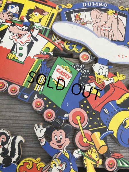 画像4: Vintage Dolly Toy Pin Ups Wall Decor Casey Jr. Circus Train Set (B920) (4)