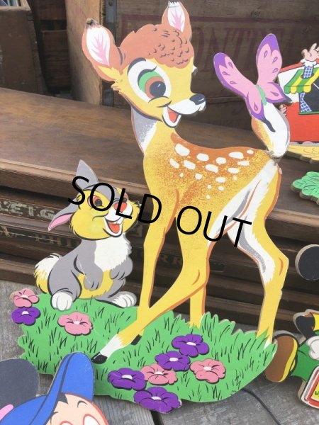 画像2: Vintage Dolly Toy Pin Ups Wall Decor Bambi Set (B921) (2)