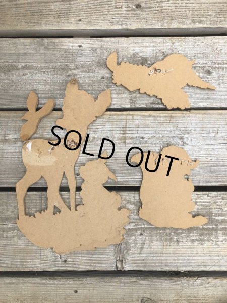 画像8: Vintage Dolly Toy Pin Ups Wall Decor Bambi Set (B921) (8)