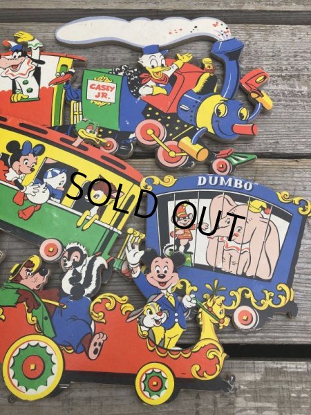 画像3: Vintage Dolly Toy Pin Ups Wall Decor Casey Jr. Circus Train Set (B920) (3)