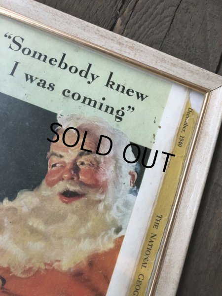 画像3: 40s Vintage Coca-Cola Advertising W/Frame (B929) (3)