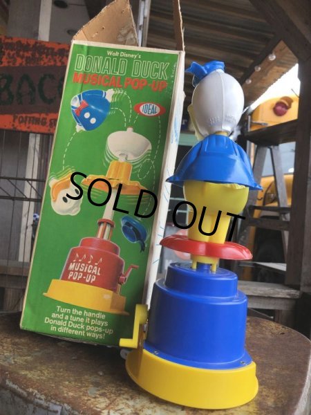 画像2: Vintage IDEAL Donald Duck Musical Pop-up w / box (B940) (2)