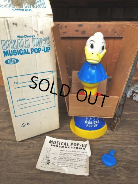 画像13: Vintage IDEAL Donald Duck Musical Pop-up w / box (B940) (13)