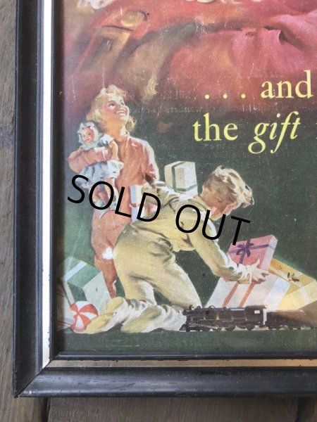 画像3: 50s Vintage Coca-Cola Advertising W/Frame (B936) (3)