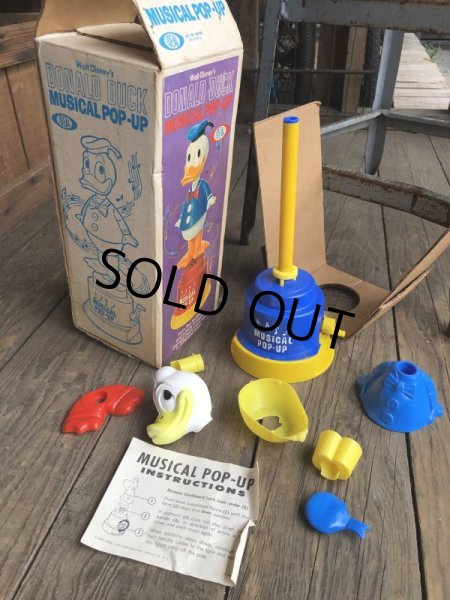 画像8: Vintage IDEAL Donald Duck Musical Pop-up w / box (B940) (8)