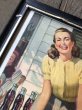 画像4: 40s Vintage Coca-Cola Advertising W/Frame (B926) (4)