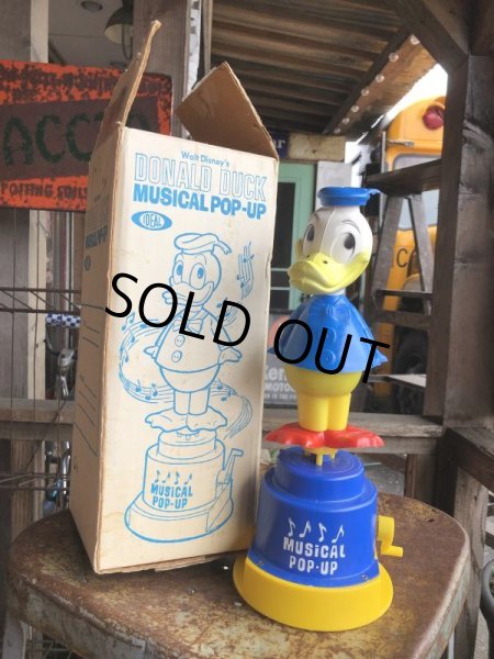 画像4: Vintage IDEAL Donald Duck Musical Pop-up w / box (B940) (4)