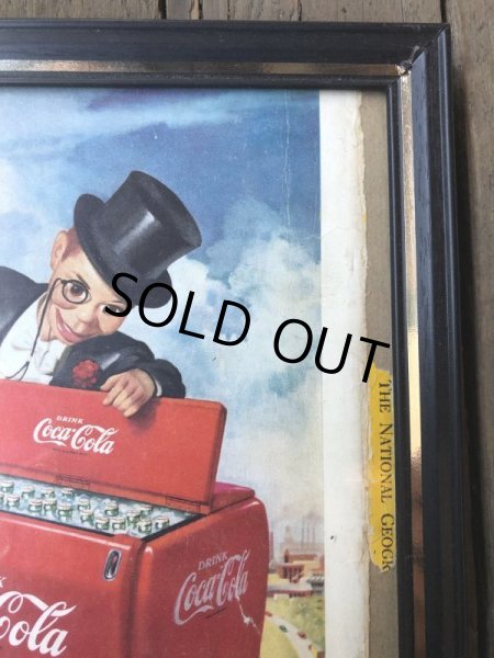 画像3: 50s Vintage Coca-Cola Advertising W/Frame (B933) (3)