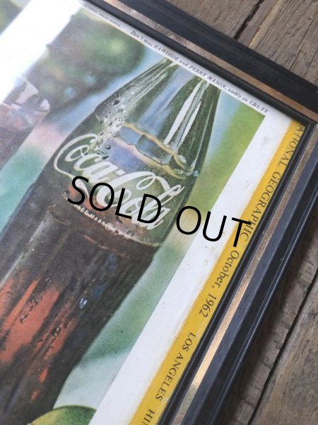 画像3: 60s Vintage Coca-Cola Advertising W/Frame (B924) (3)