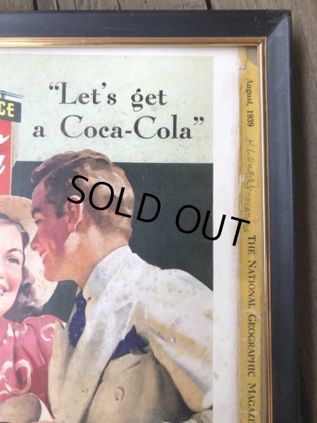 画像3: 30s Vintage Coca-Cola Advertising W/Frame (B925) (3)