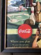 画像4: 50s Vintage Coca-Cola Advertising W/Frame (B932) (4)