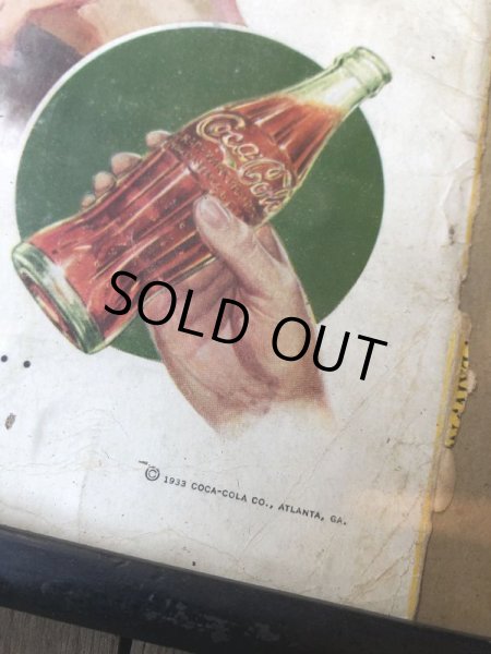 画像2: 30s Vintage Coca-Cola Advertising W/Frame (B938) (2)